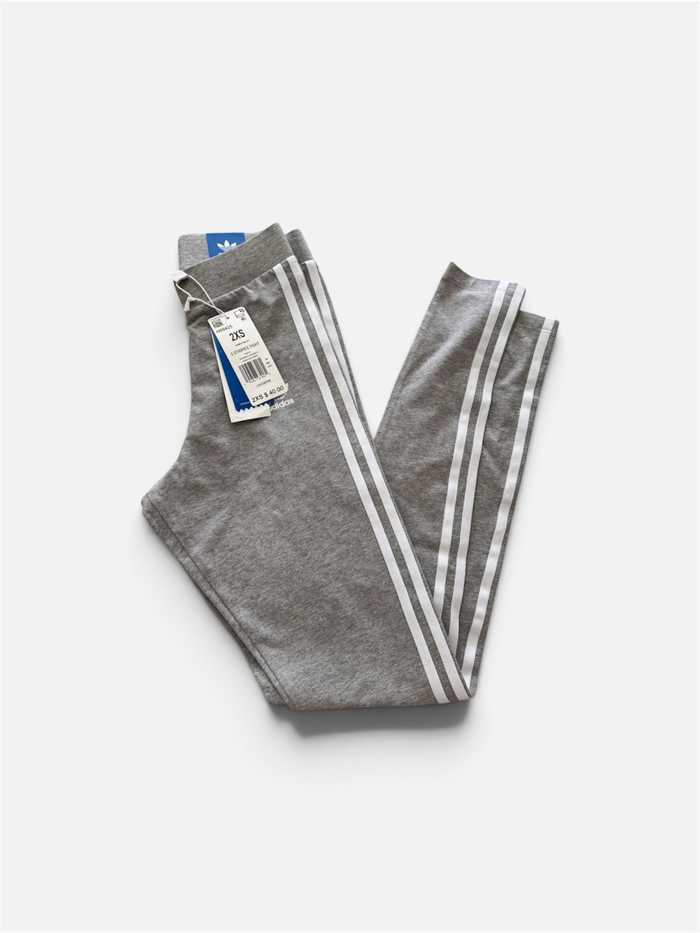 adidas Grey Sweatpants with White Side Stripes
